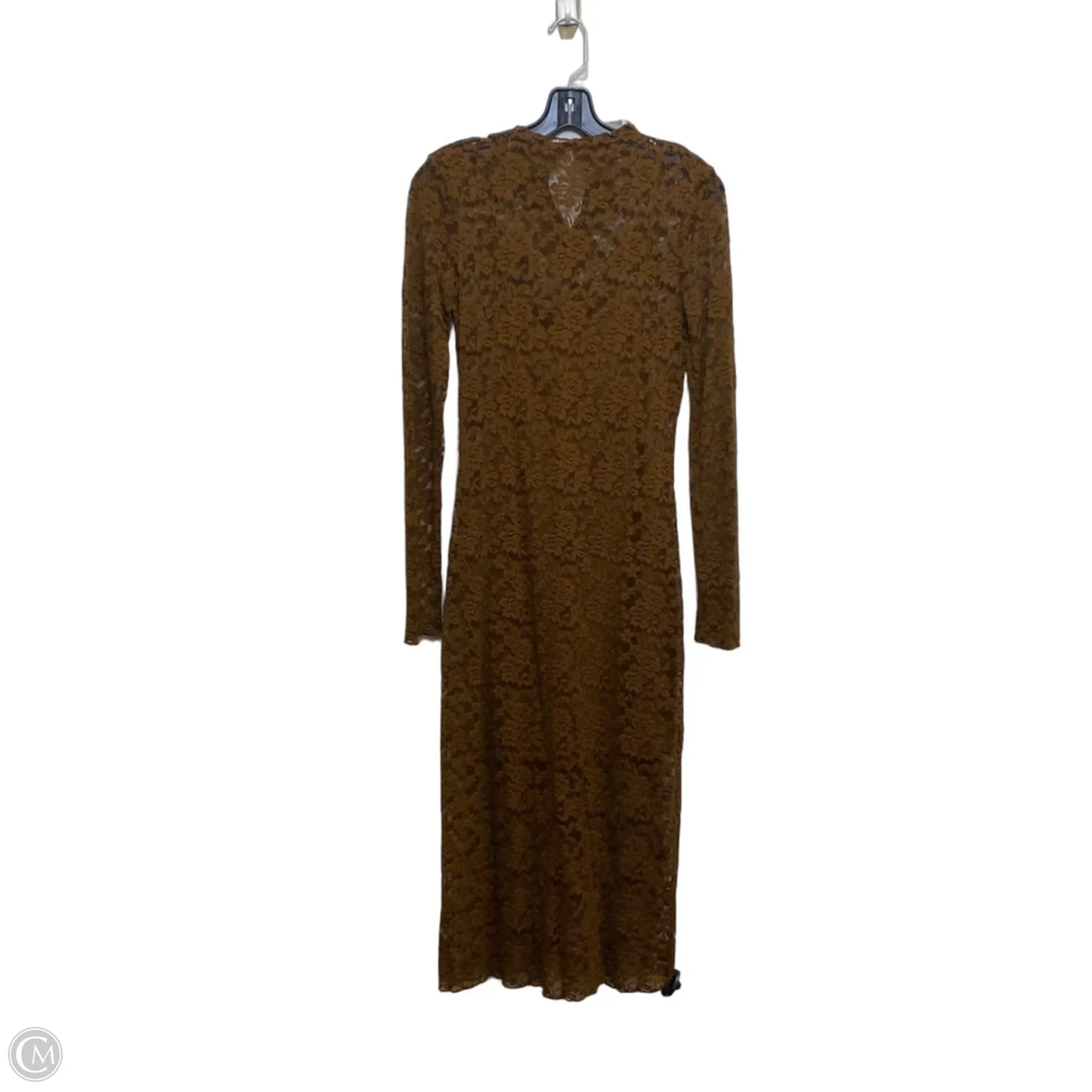 Dress Casual Midi By Vestique In Brown, Size: M