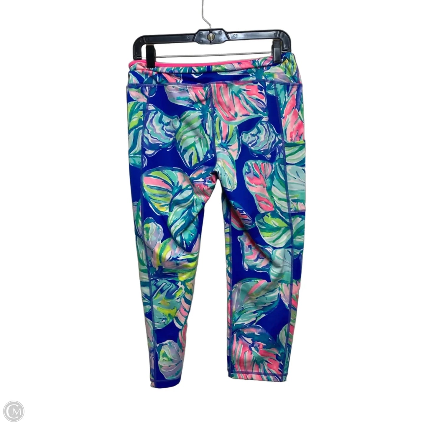 Athletic Leggings Designer By Lilly Pulitzer In Blue & Green, Size: L