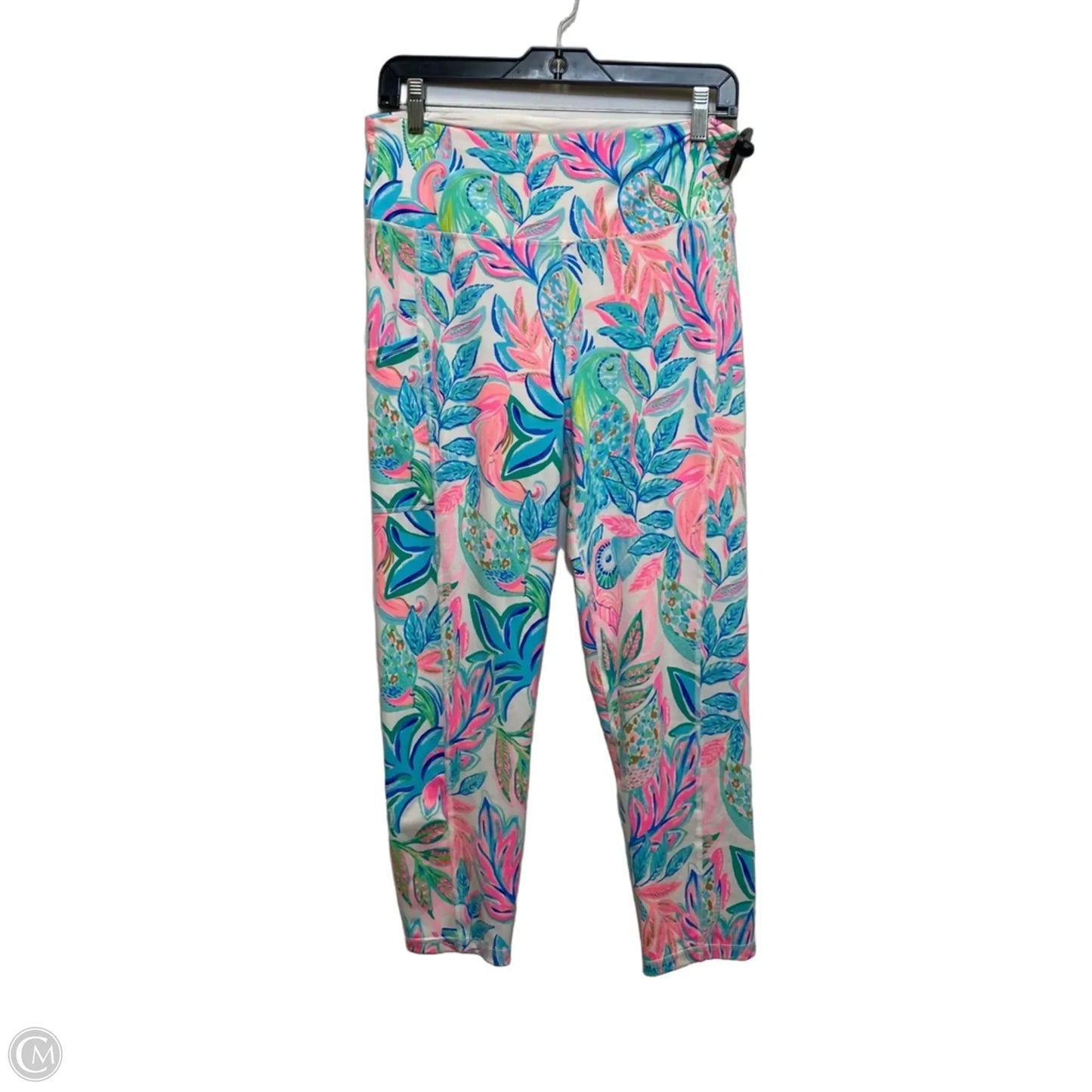 Athletic Leggings Designer By Lilly Pulitzer In Blue & Pink, Size: L