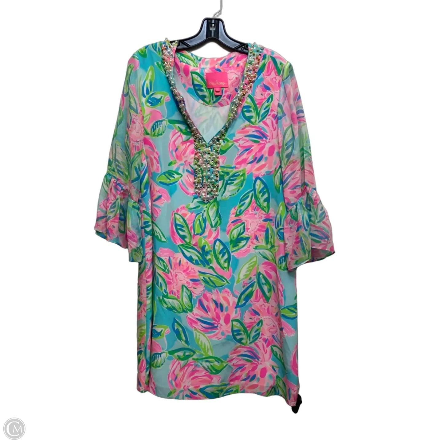 Dress Designer By Lilly Pulitzer In Blue & Pink, Size: L