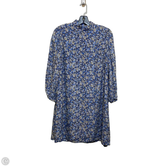 Dress Casual Short By Ann Taylor In Blue & Cream, Size: 2