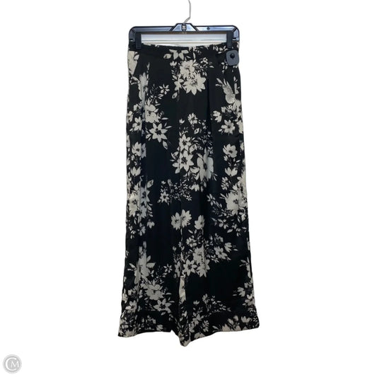 Pants Wide Leg By American Eagle In Black & Cream, Size: S