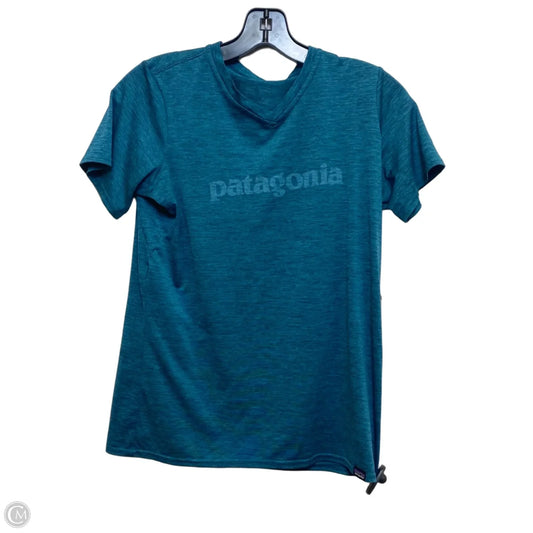Athletic Top Short Sleeve By Patagonia In Blue, Size: S