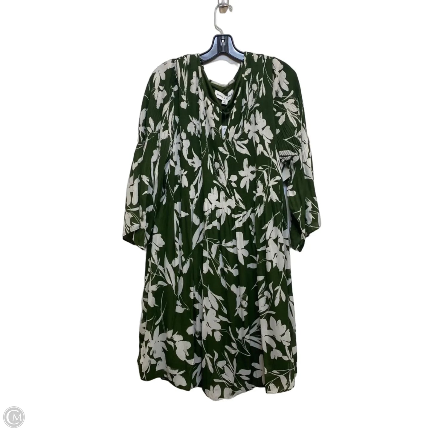 Dress Casual Short By Emma And Michele In Green, Size: 2x