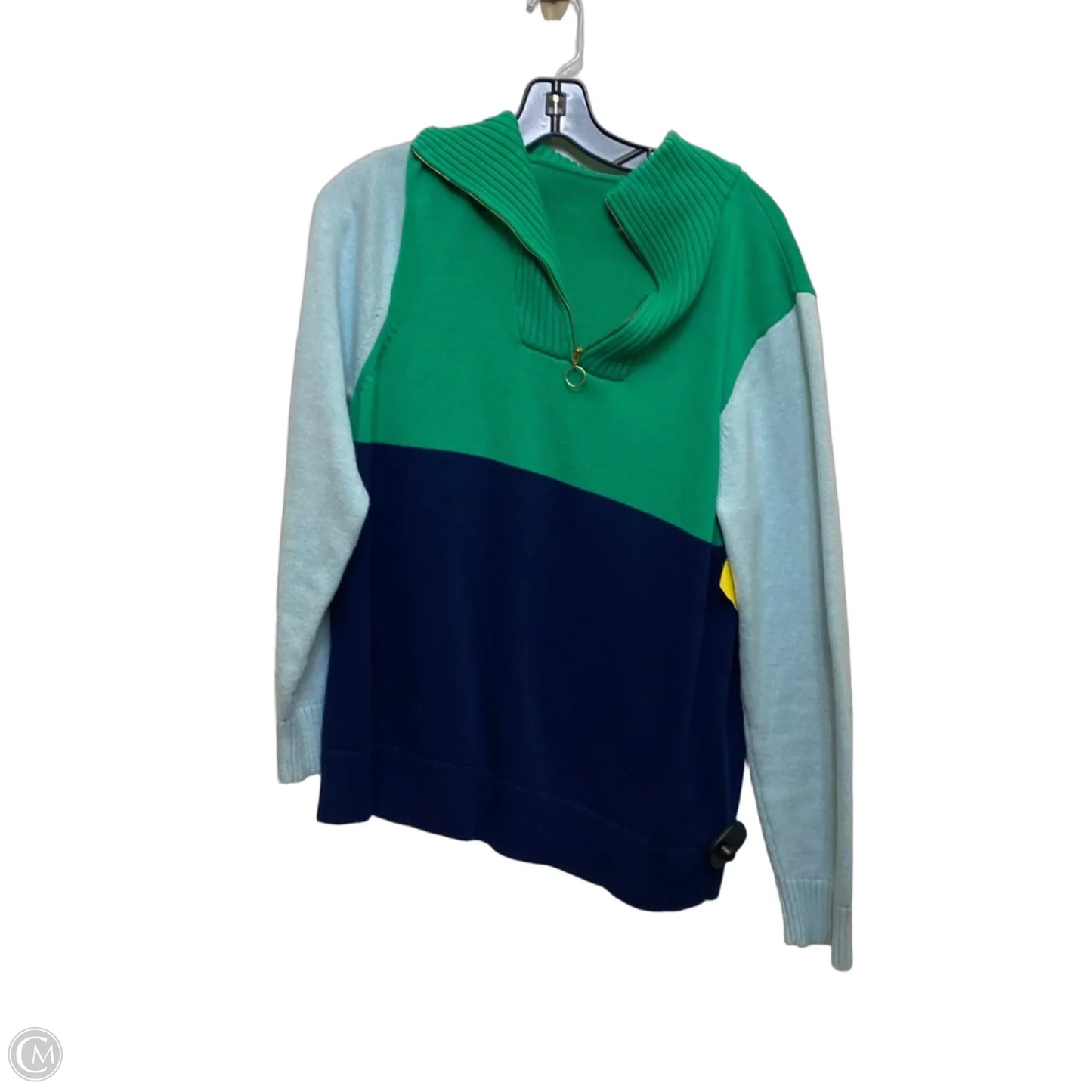Sweater By J. Crew In Blue & Green, Size: Xxl