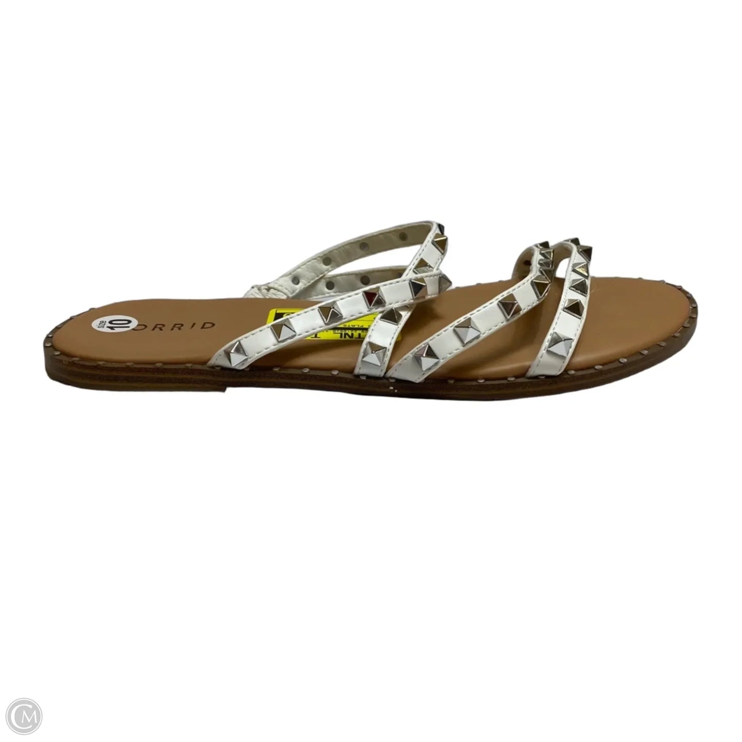 Sandals Flats By Torrid In White, Size: 10