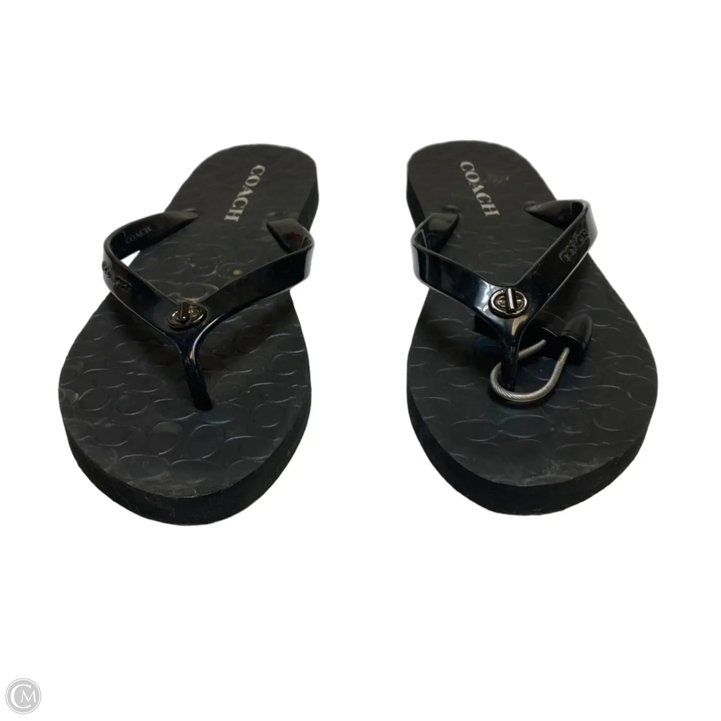 Sandals Designer By Coach In Black, Size: 8