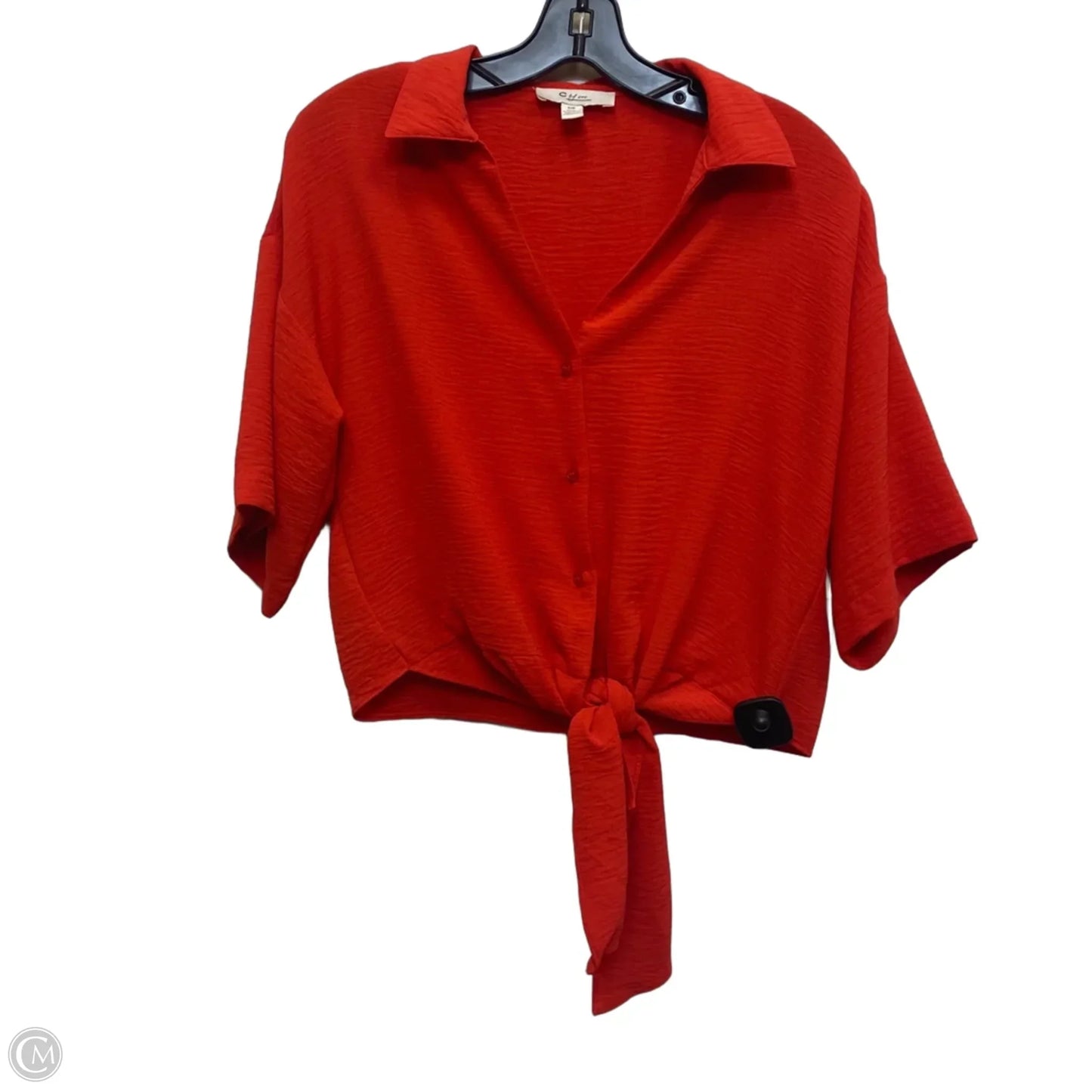 Top Short Sleeve By C BY ONE  In Red, Size: S