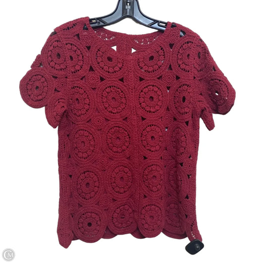 Top Short Sleeve By Wonderly In Red, Size: S