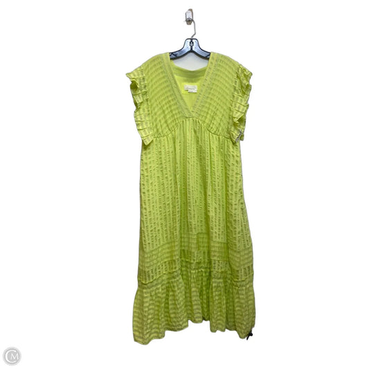 Dress Casual Midi By Anthropologie In Green, Size: S