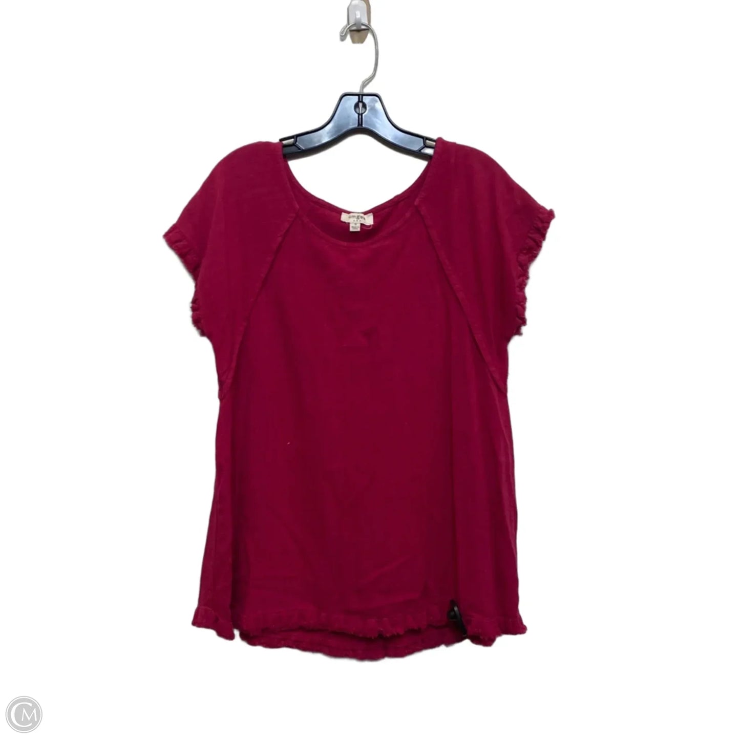 Top Short Sleeve By Umgee In Pink, Size: S