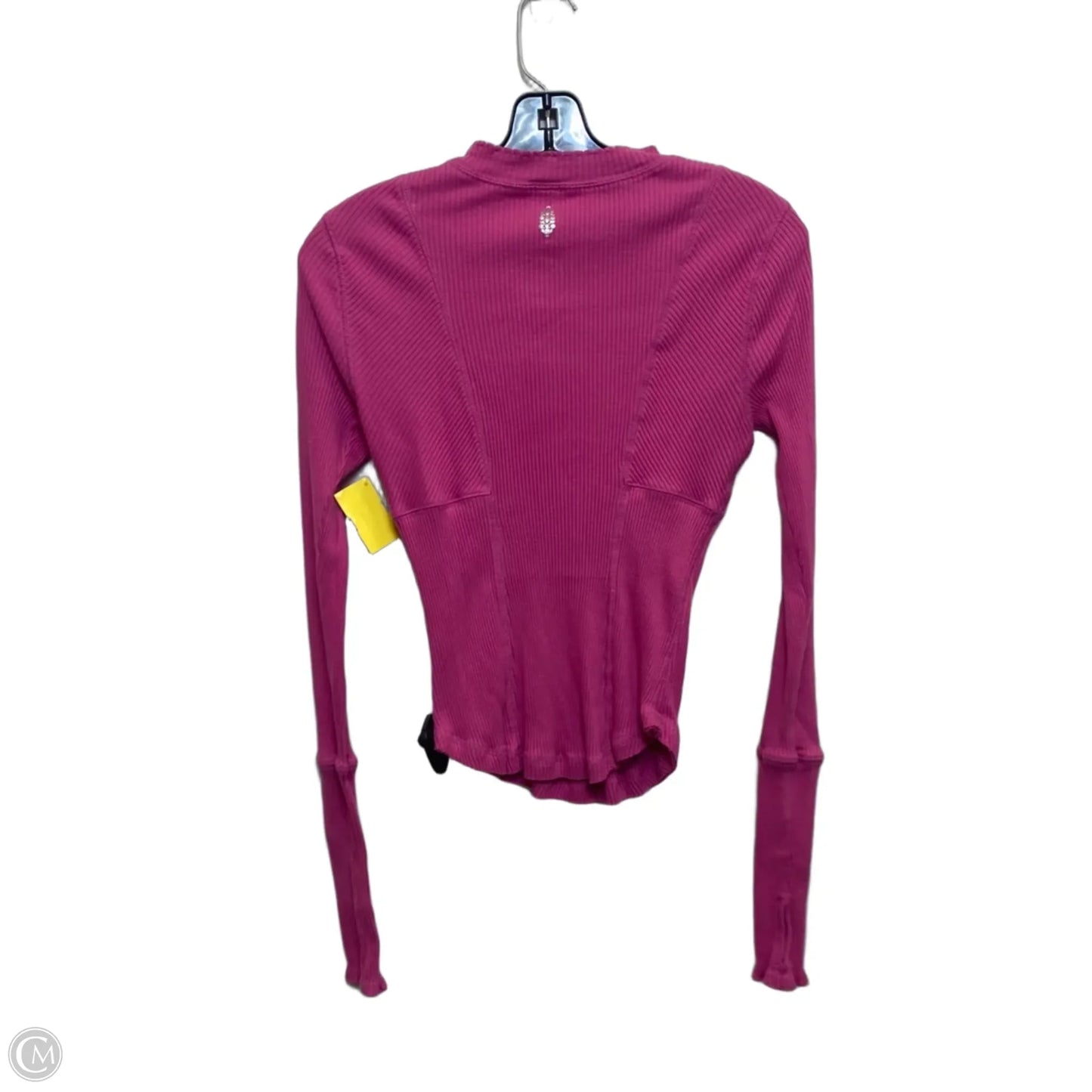 Top Long Sleeve By Free People In Pink, Size: M