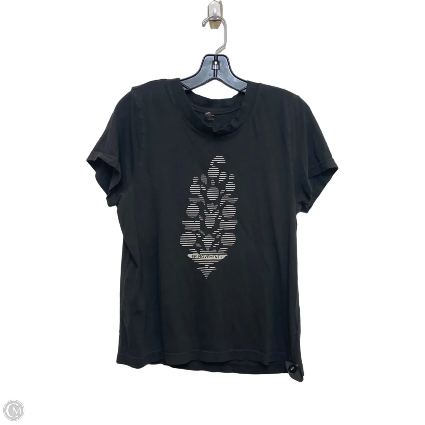 Top Short Sleeve By Free People In Grey, Size: L