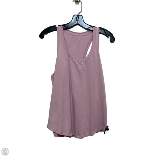 Athletic Tank Top Designer By Lululemon In Pink, Size: M