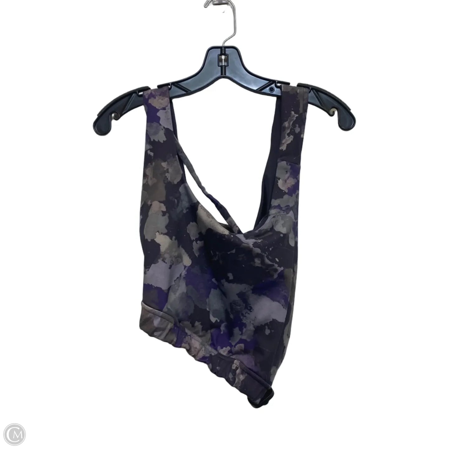 Athletic Bra By Cato In Grey & Purple, Size: 3x
