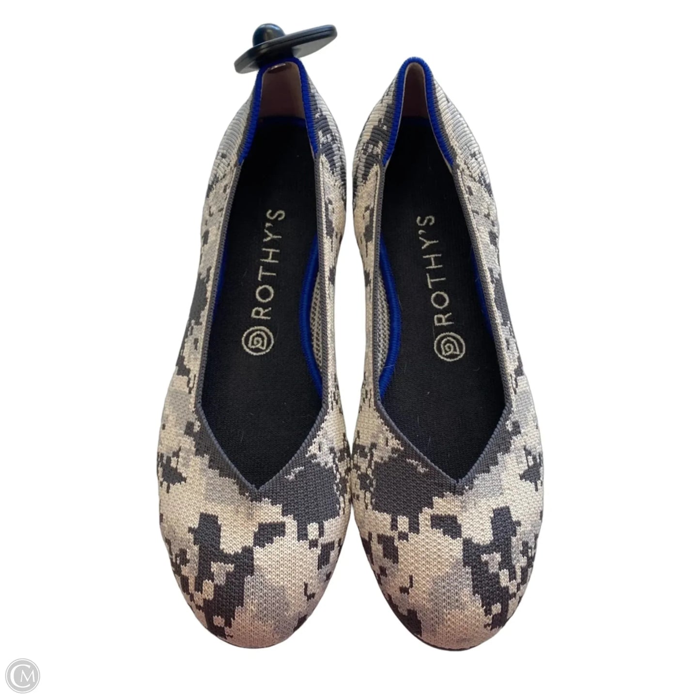 Shoes Designer By Rothys In Black & Grey, Size: 9