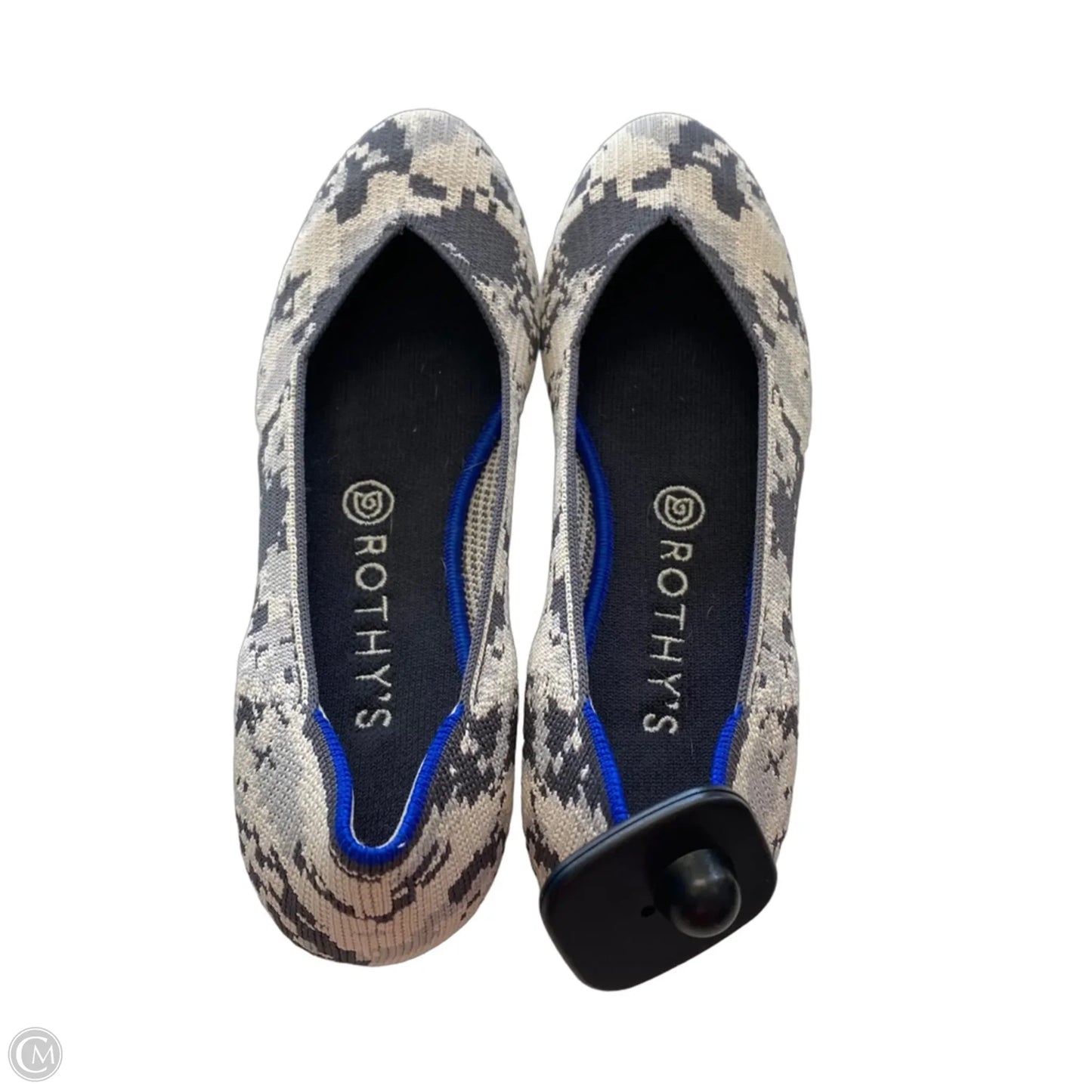 Shoes Designer By Rothys In Black & Grey, Size: 9