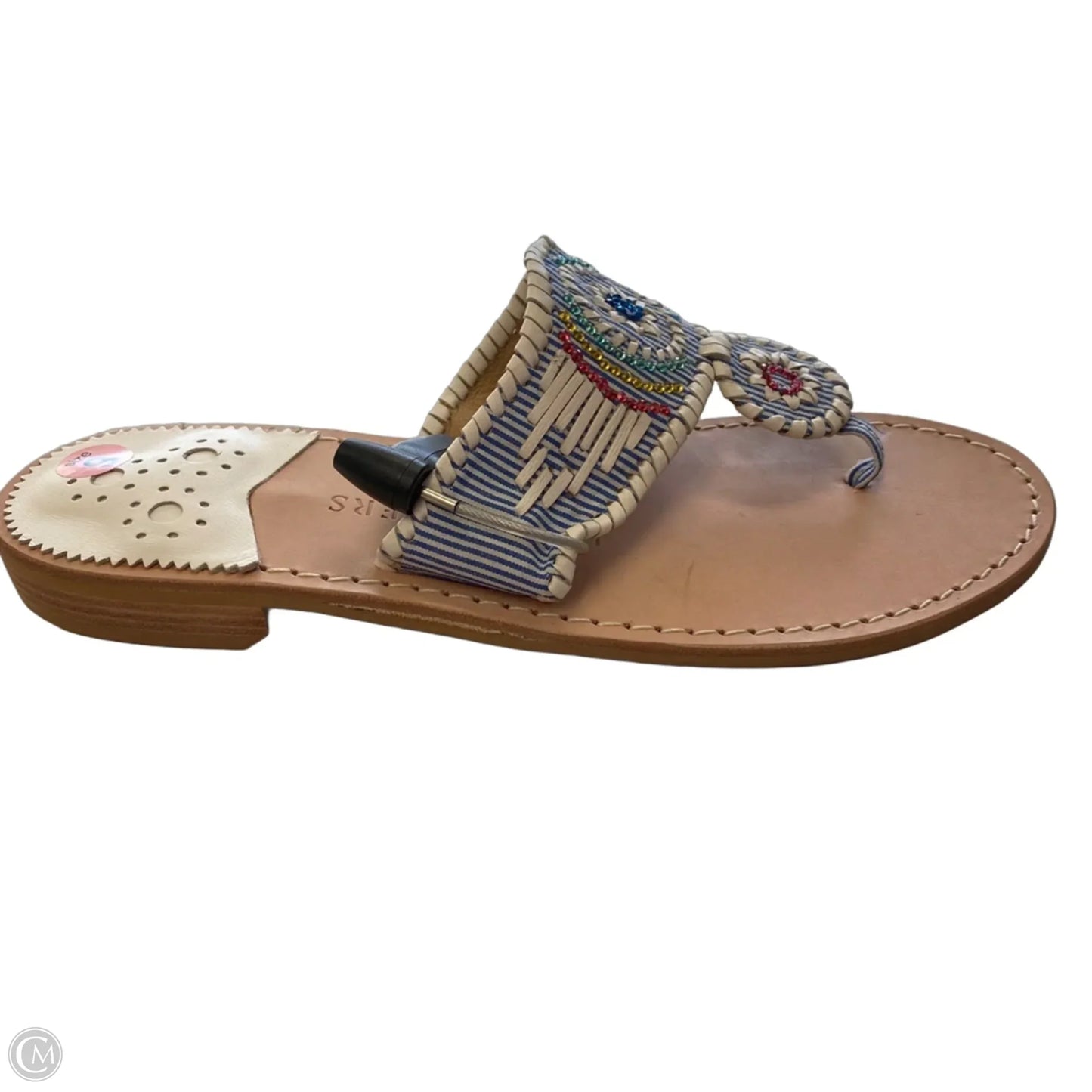 Sandals Designer By Jack Rogers In Blue, Size: 9