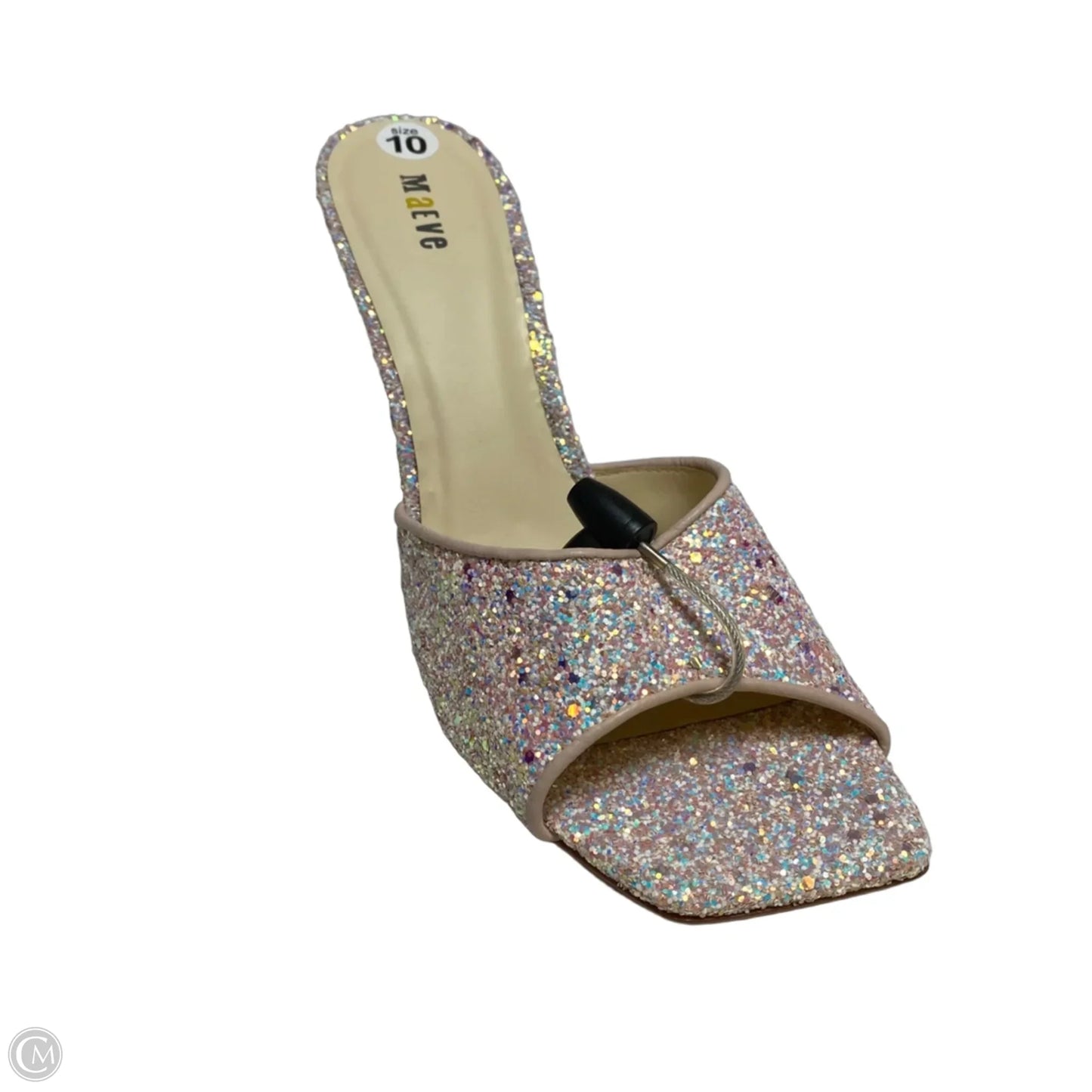 Sandals Heels Wedge By Maeve In Pink, Size: 10