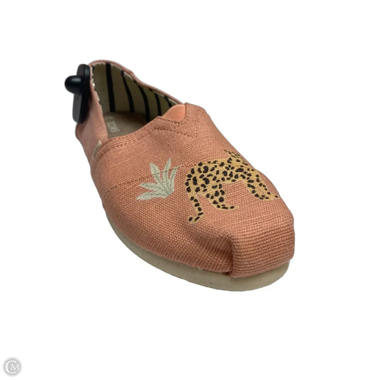 Shoes Flats By Toms In Orange, Size: 8.5