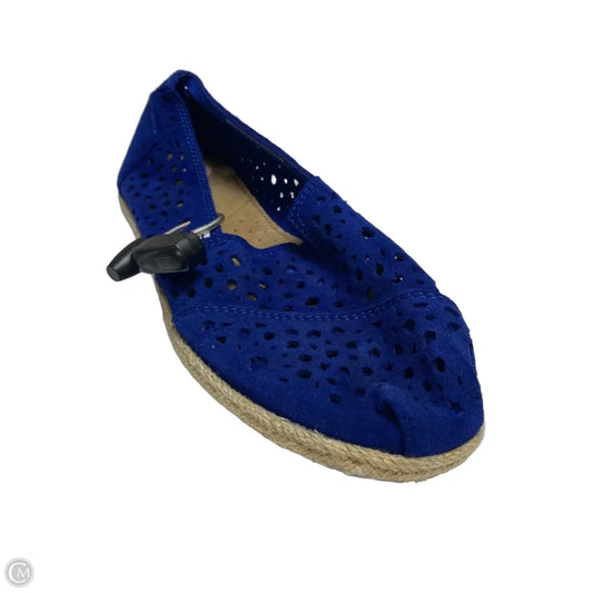 Shoes Flats By Toms In Blue, Size: 9