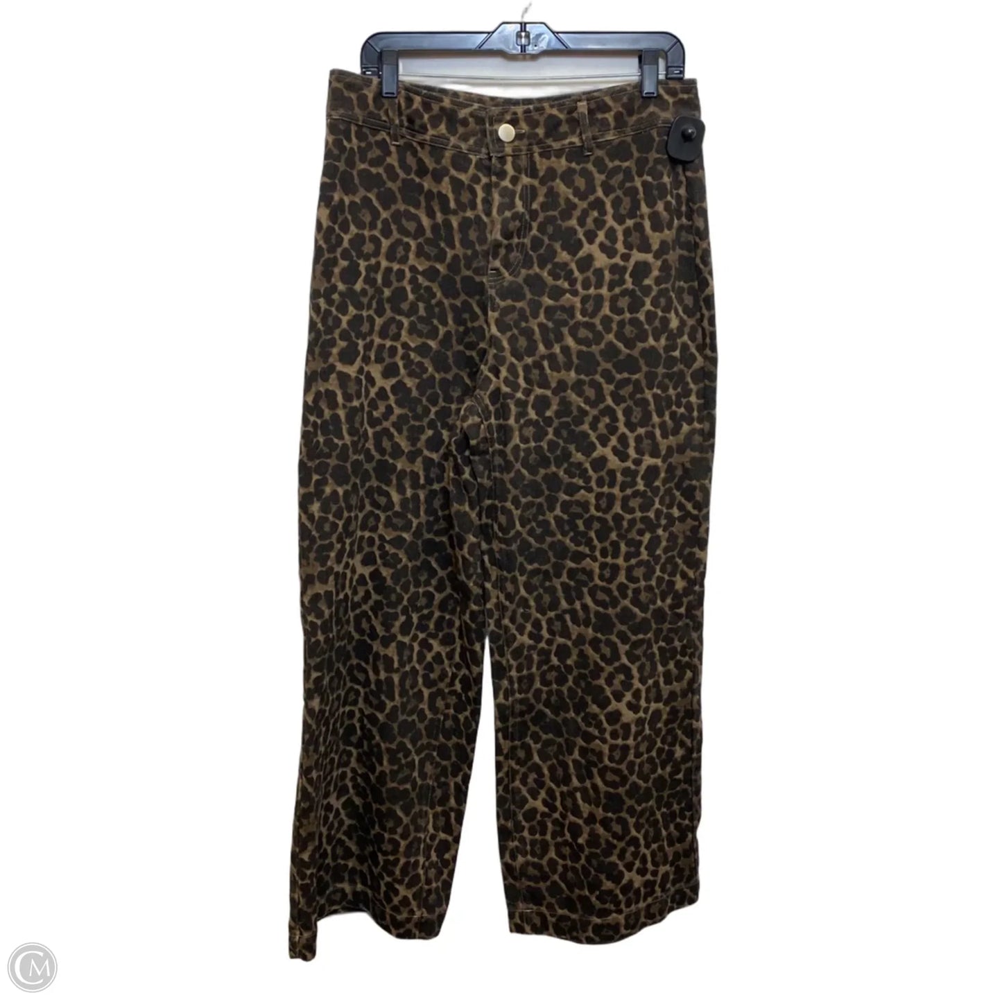 Jeans Wide Leg By Altard State In Brown Denim, Size: L