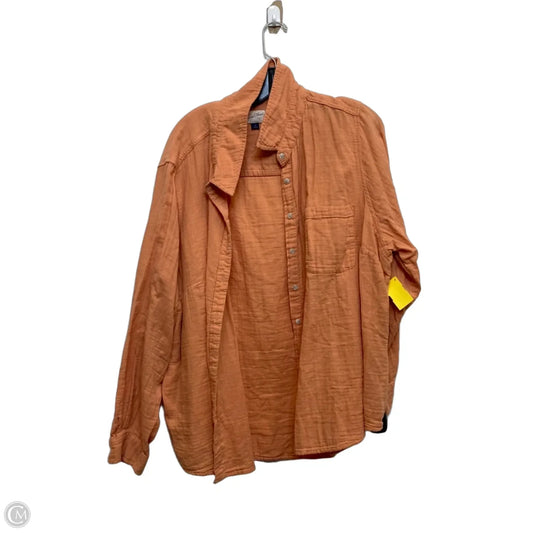 Top Long Sleeve By Universal Thread In Orange, Size: 2x