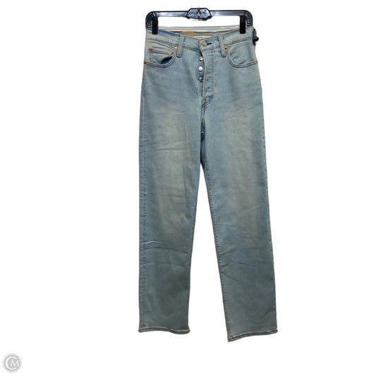Jeans Straight By Levis In Blue Denim, Size: 4