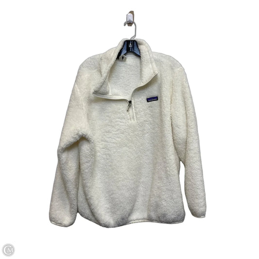 Jacket Fleece By Patagonia In White, Size: Xl