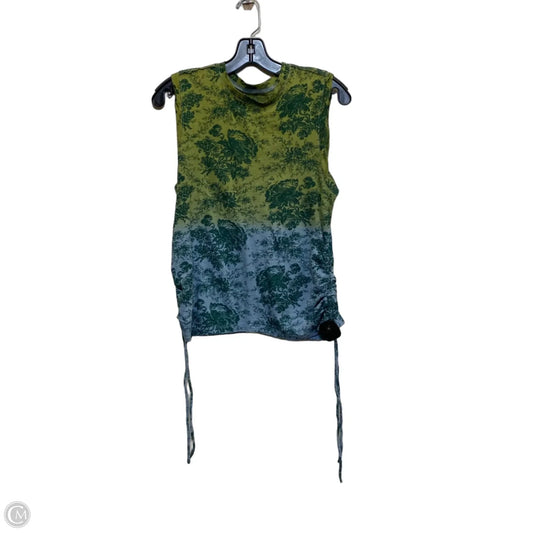 Top Sleeveless By Pilcro In Blue & Green, Size: S