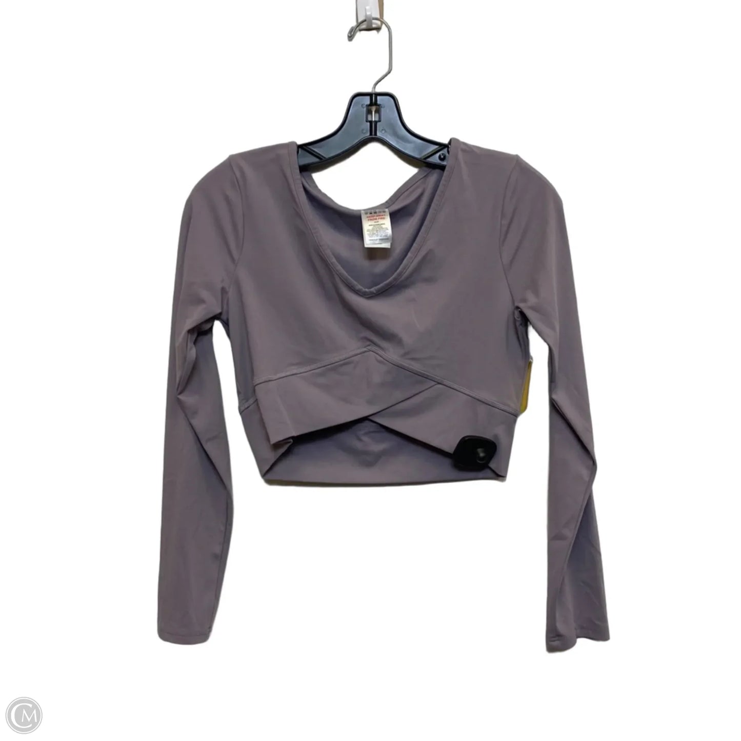 Athletic Top Long Sleeve Crewneck By Gym Shark In Purple, Size: S
