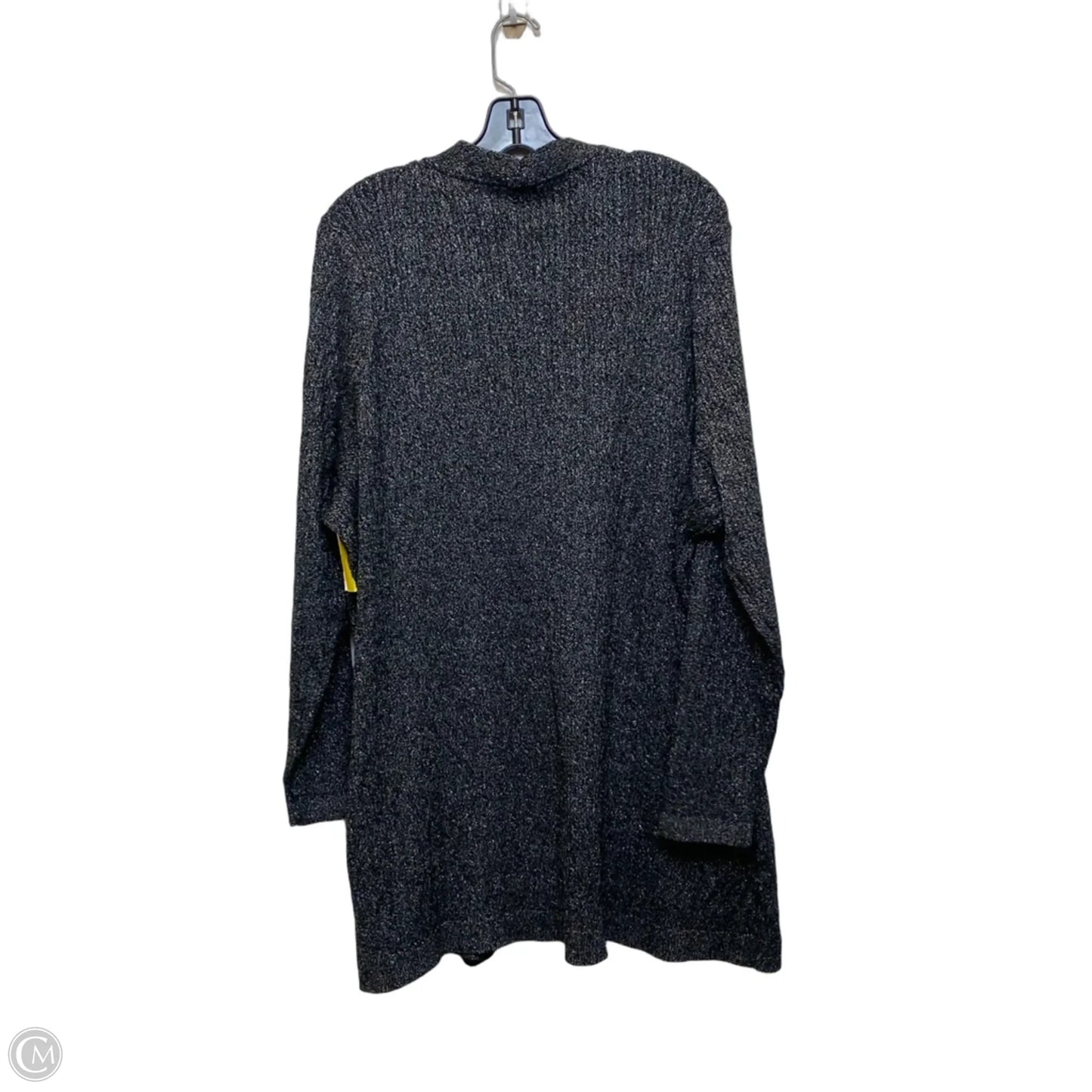 Sweater Cardigan By Kim Rogers In Black, Size: 3x
