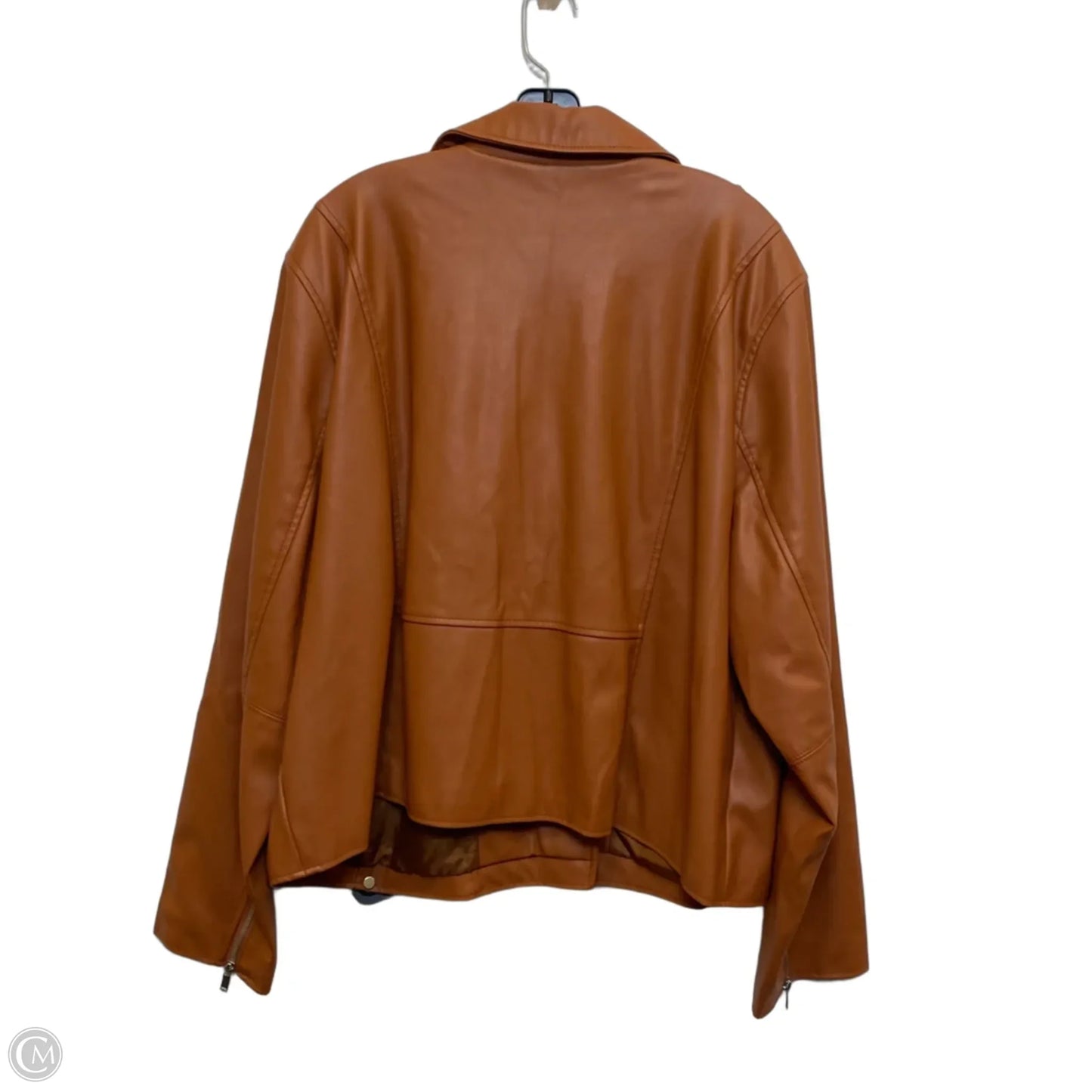 Jacket Moto By Nine West In Brown, Size: 3x