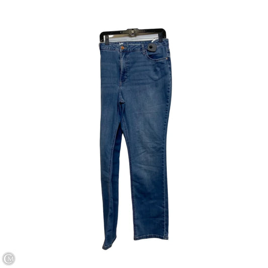 Jeans Straight By Lee In Blue Denim, Size: 20