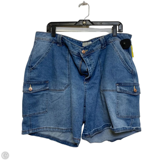 Shorts By Cato In Blue Denim, Size: 20