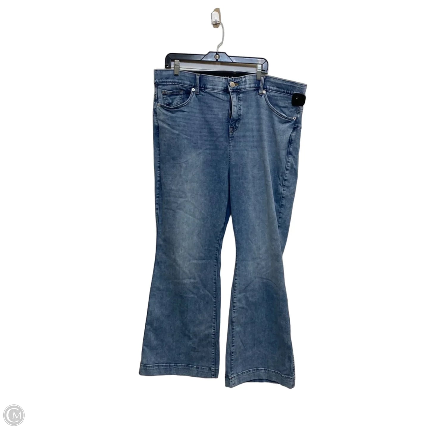 Jeans Flared By Torrid In Blue Denim, Size: 22