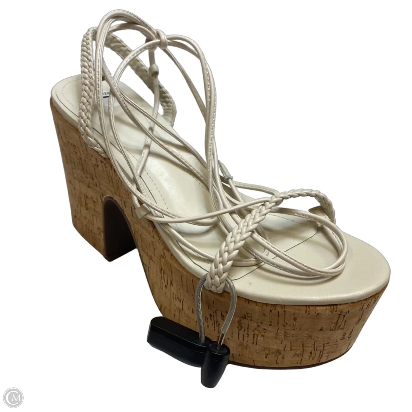 Sandals Heels Block By Schutz In Cream, Size: 7