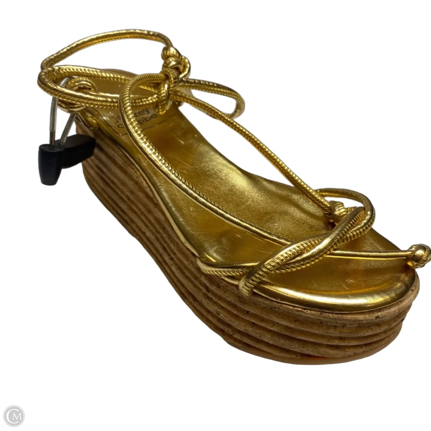Sandals Designer By Jeffrey Campbell In Gold, Size: 7.5