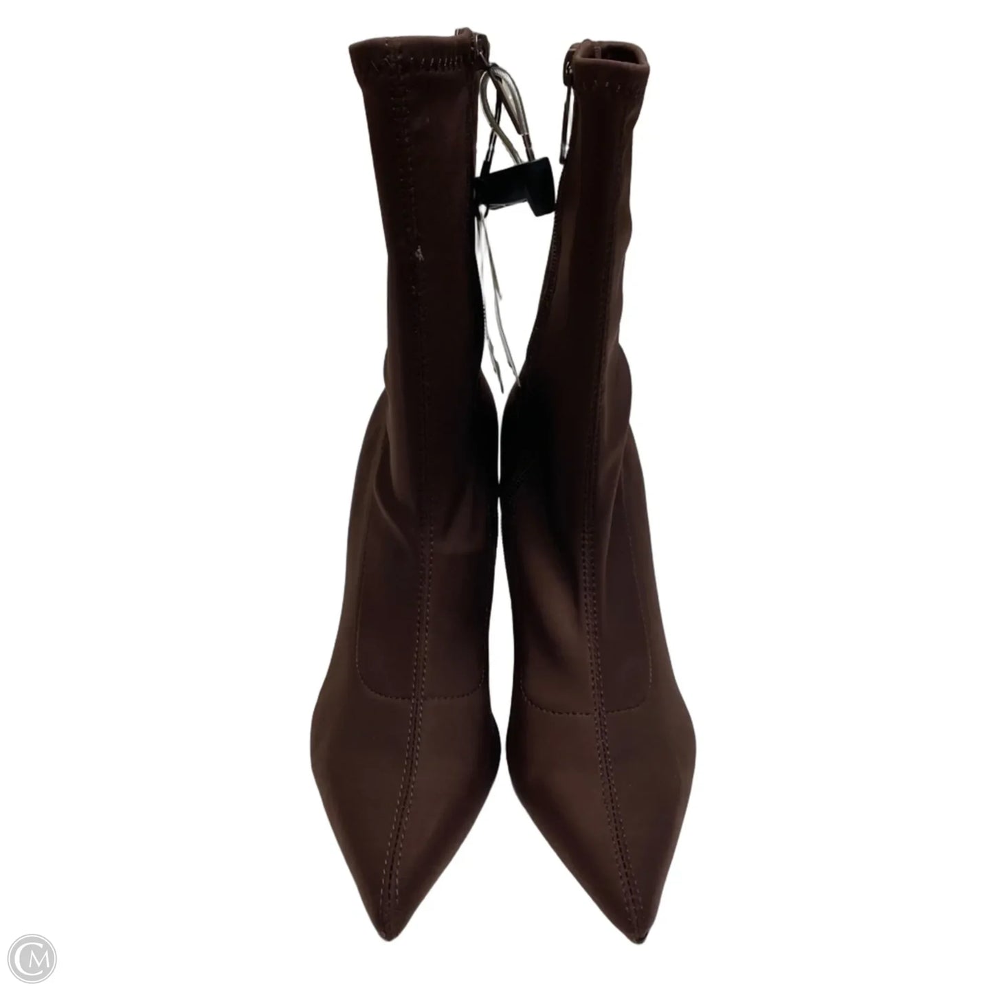 Boots Ankle Heels By Zara In Brown, Size: 6.5