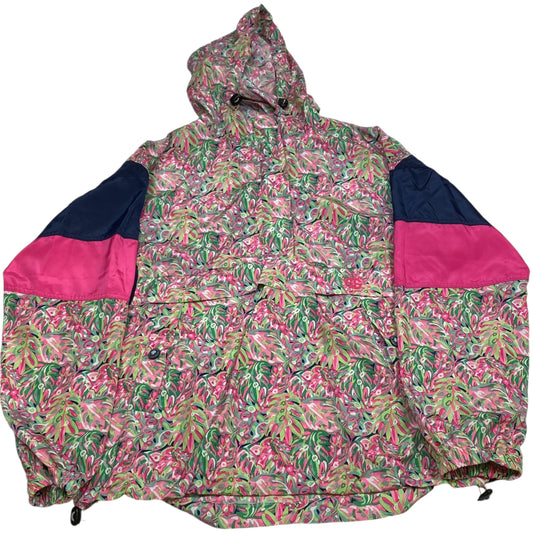 Jacket Windbreaker By Simply Southern In Pink, Size: L