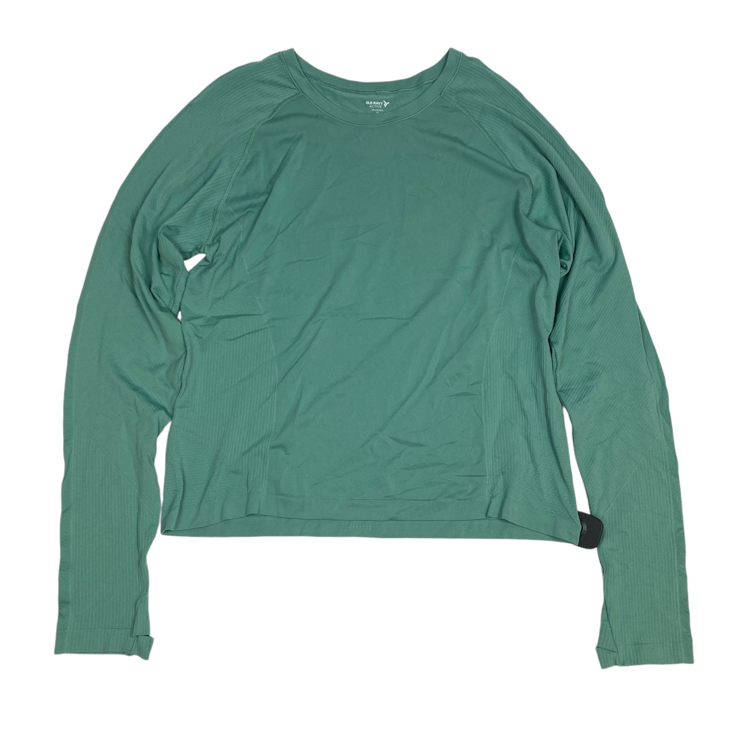 Athletic Top Long Sleeve Crewneck By Old Navy In Green, Size: 3x