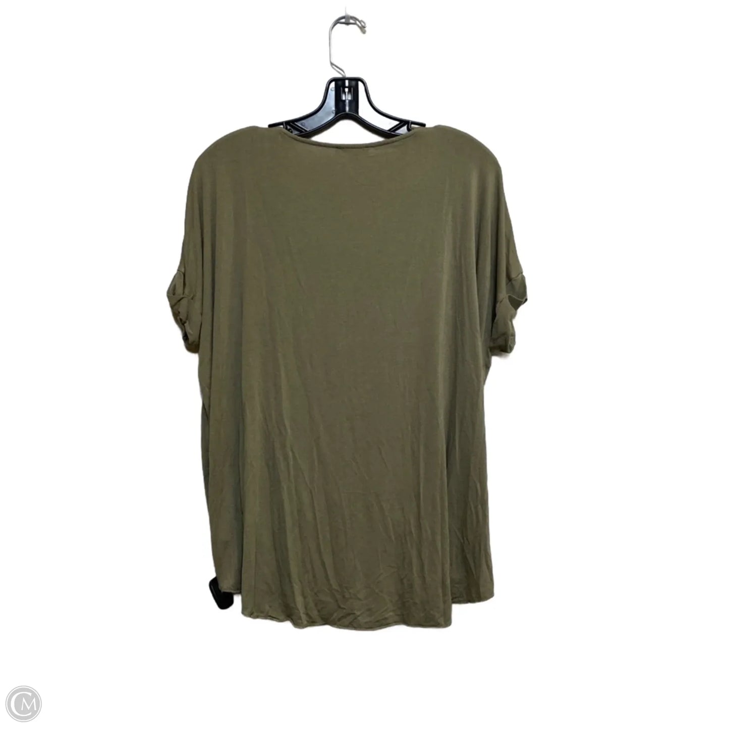 Top Short Sleeve By Shein In Green, Size: S