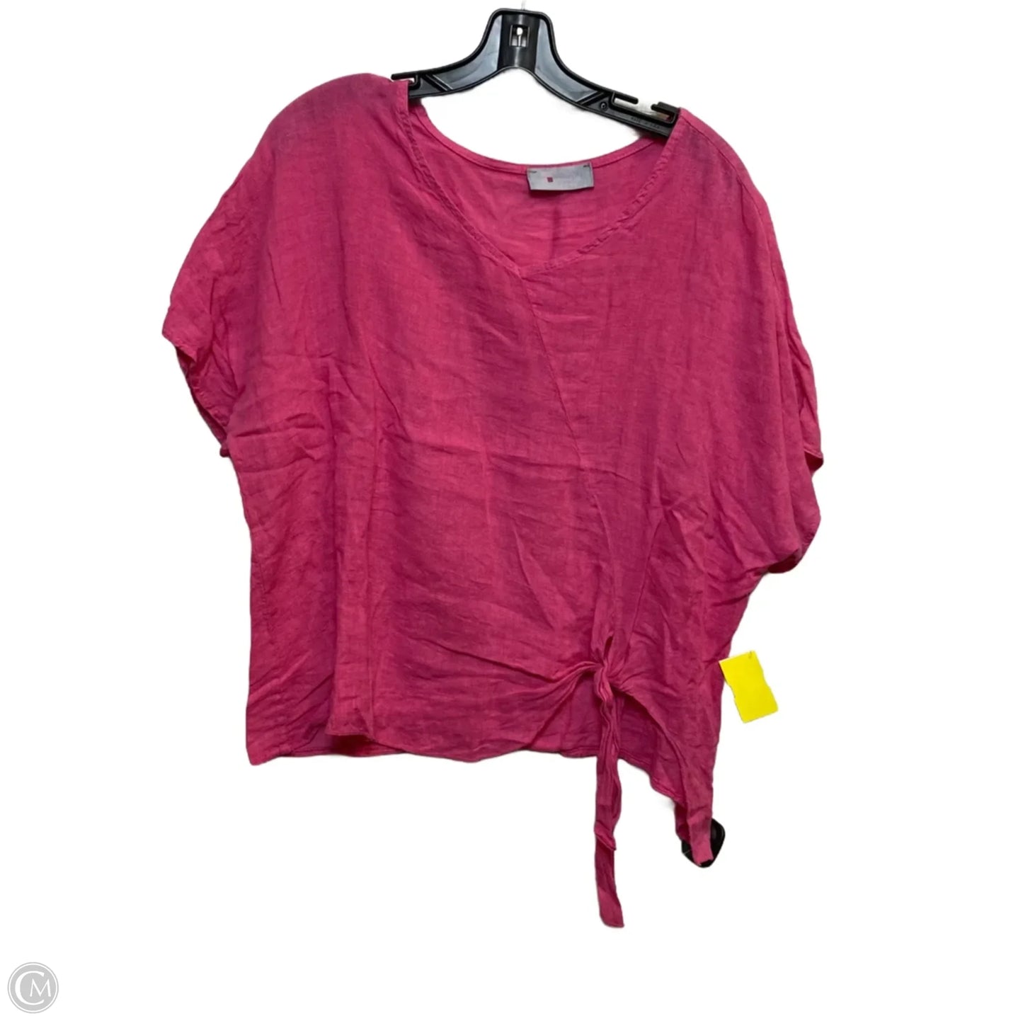 Top Short Sleeve By Tina Stephens In Pink, Size: Osfm