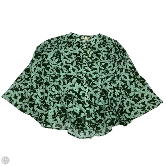 Blouse 3/4 Sleeve By Jodifl In Green, Size: S