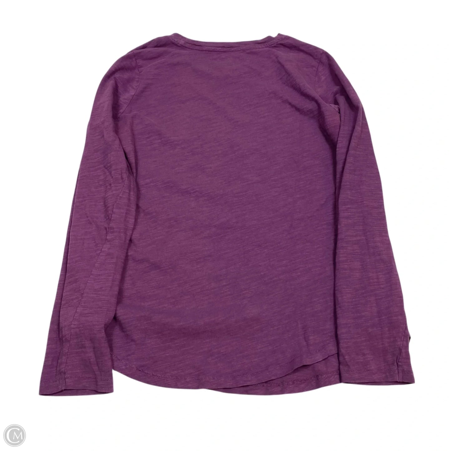 Top Long Sleeve Basic By Sonoma In Purple, Size: S