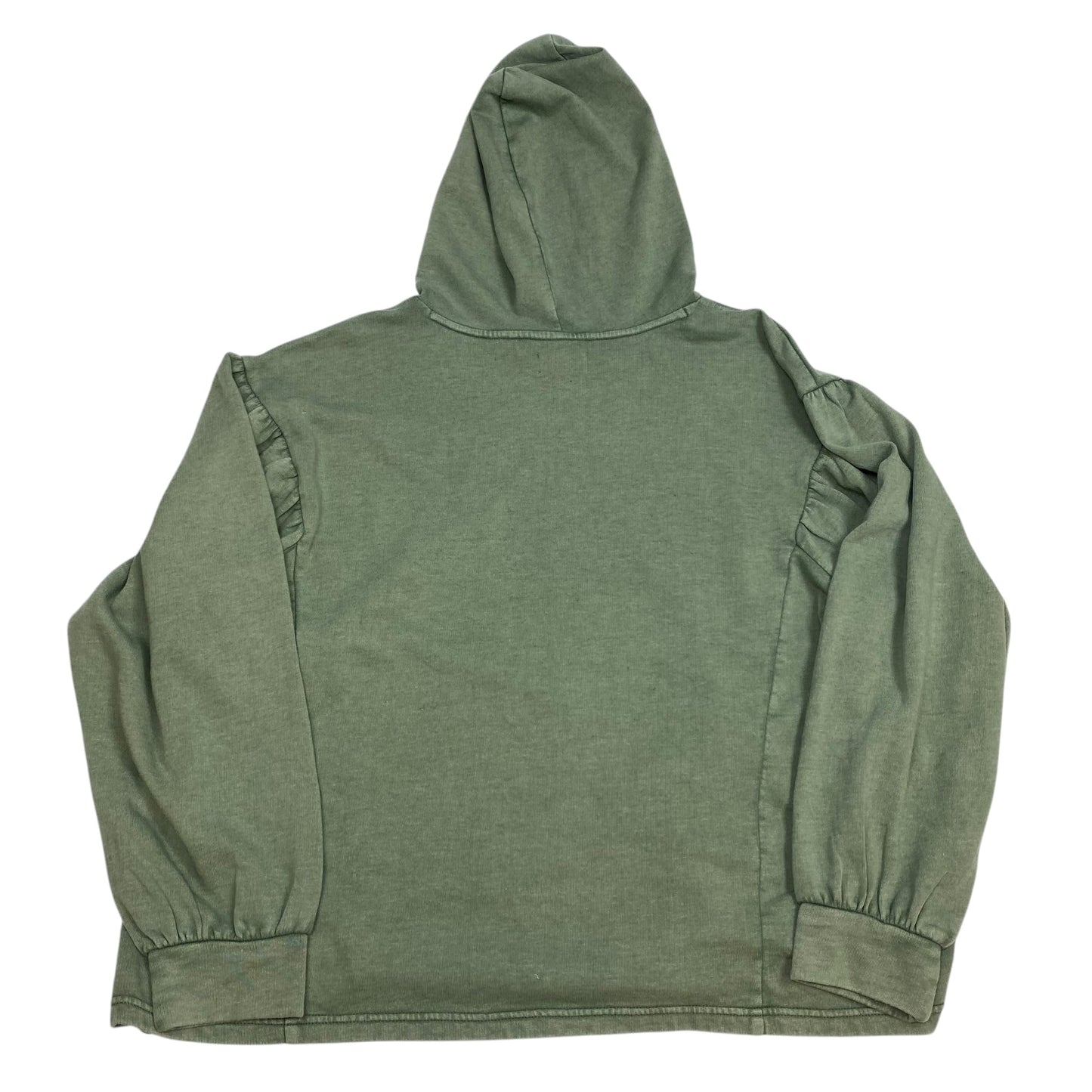 Sweatshirt Hoodie By Wonderly In Green, Size: 1x