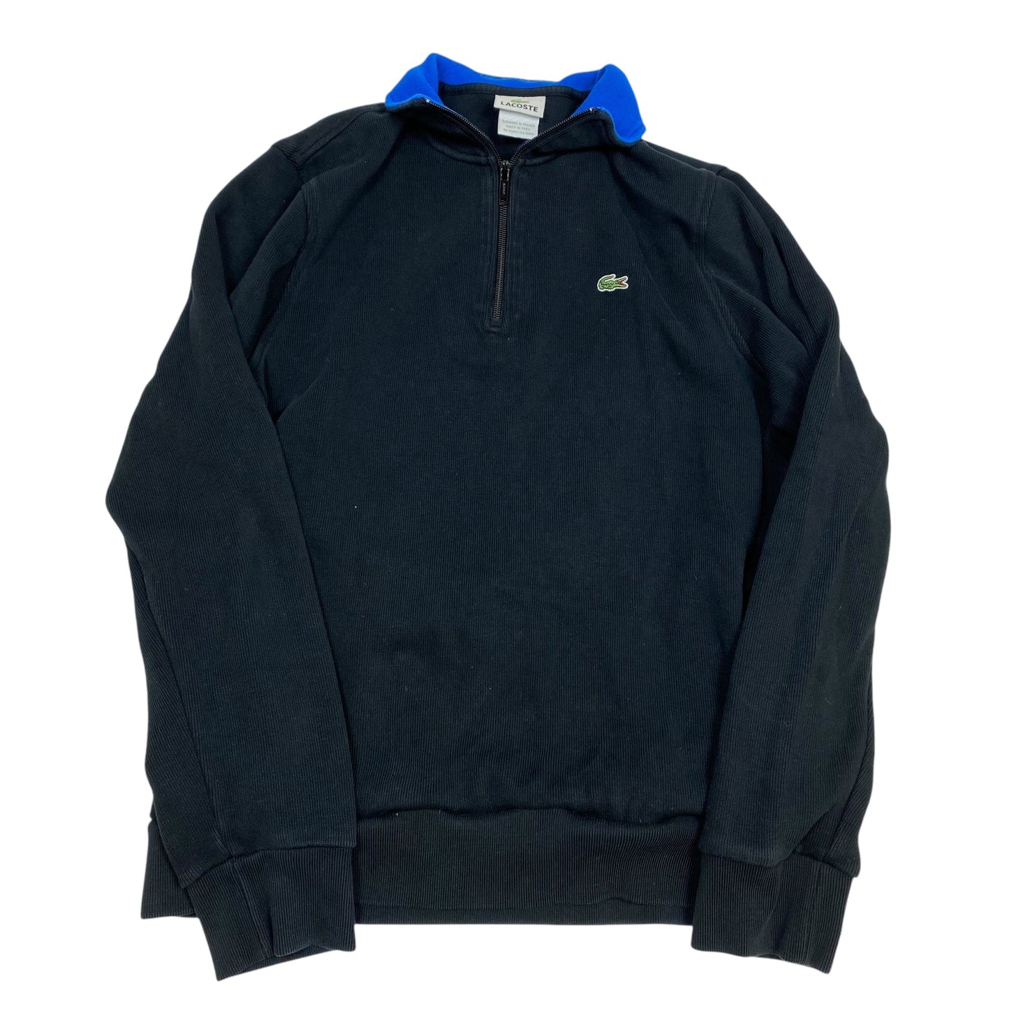 Sweatshirt Collar By Lacoste In Blue, Size: S