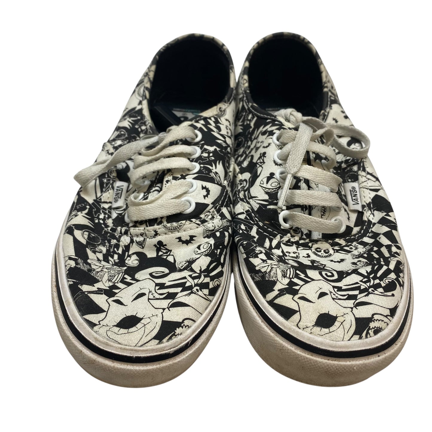 Shoes Sneakers By Vans In Black & White, Size: 8.5