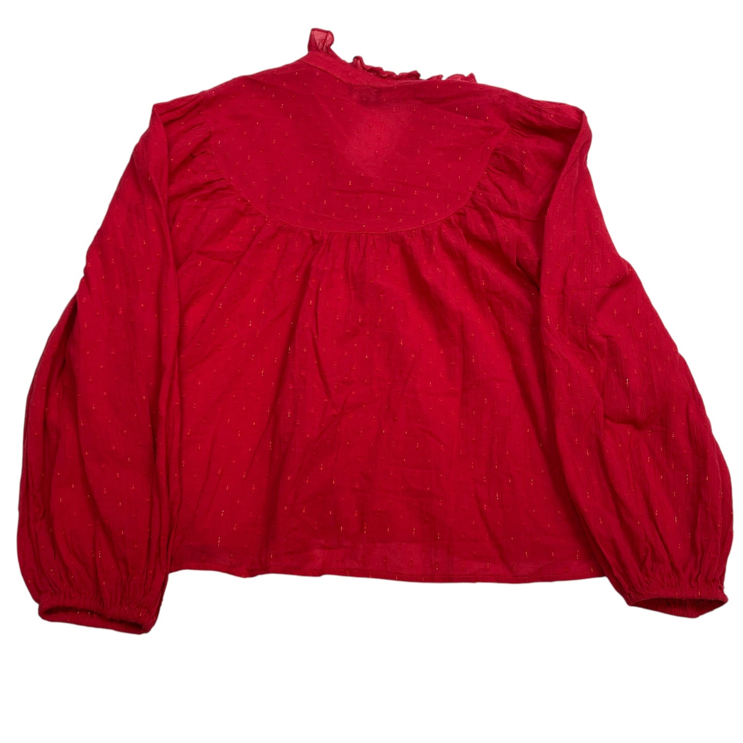 Top Long Sleeve By Chaps In Red, Size: Xxl