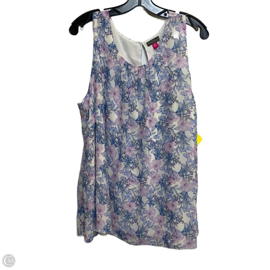 Top Sleeveless By Vince Camuto In Blue & Purple, Size: 3x